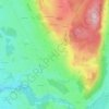Topografische kaart Börwang, hoogte, reliëf