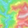 Topografische kaart Le Reveston, hoogte, reliëf