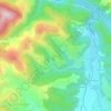 Topografische kaart La Serre, hoogte, reliëf