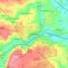 Topografische kaart Stamford, hoogte, reliëf