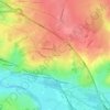 Topografische kaart Le Plessis, hoogte, reliëf