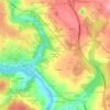 Topografische kaart Bosende de Arriba, hoogte, reliëf