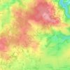 Topografische kaart Chignavieux, hoogte, reliëf