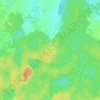 Topografische kaart Lourouer les Bois, hoogte, reliëf