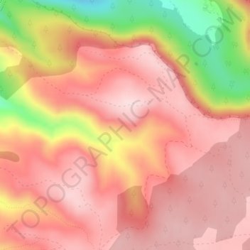 Topografische kaart Hoya de la Mora, hoogte, reliëf