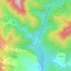 Topografische kaart Valsavignone, hoogte, reliëf