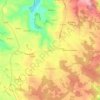 Topografische kaart Gelle, hoogte, reliëf