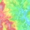 Topografische kaart Jorat, hoogte, reliëf