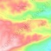 Topografische kaart La Escaleruela, hoogte, reliëf