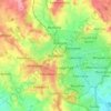 Topografische kaart Redditch, hoogte, reliëf
