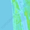 Topografische kaart Tirrenia, hoogte, reliëf