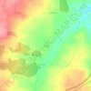 Topografische kaart Cortos, hoogte, reliëf