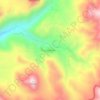 Topografische kaart Socoroma, hoogte, reliëf