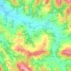 Topografische kaart Mereta, hoogte, reliëf