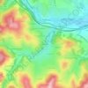 Topografische kaart Les Brotteaux, hoogte, reliëf