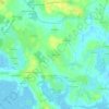 Topografische kaart La Brionnière, hoogte, reliëf
