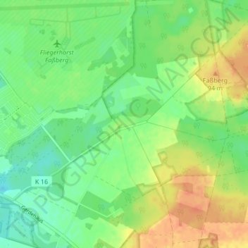 Topografische kaart Schmarbeck, hoogte, reliëf