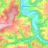Topografische kaart Warisy, hoogte, reliëf