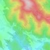 Topografische kaart Bujak, hoogte, reliëf