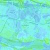 Topografische kaart Poortugaal, hoogte, reliëf