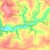 Topografische kaart West Worlington, hoogte, reliëf