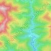 Topografische kaart La Roche, hoogte, reliëf