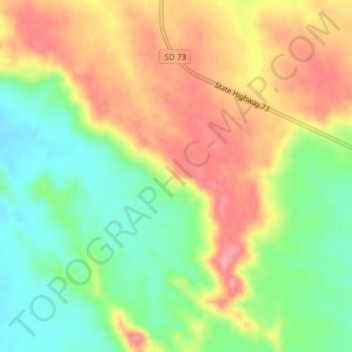 Topografische kaart Kodak Point, hoogte, reliëf