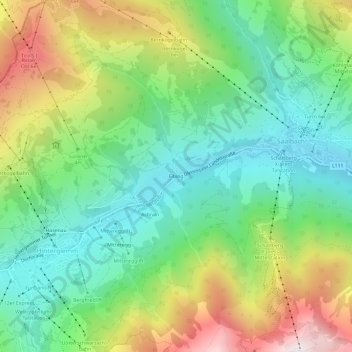 Topografische kaart Eibing, hoogte, reliëf