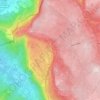 Topografische kaart Kastelec, hoogte, reliëf