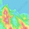 Topografische kaart Ontón, hoogte, reliëf