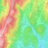 Topografische kaart Sagy-le-Bas, hoogte, reliëf
