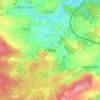 Topografische kaart Brücklas, hoogte, reliëf