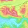 Topografische kaart Tzurit, hoogte, reliëf