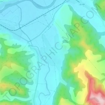 Topografische kaart Tihău, hoogte, reliëf