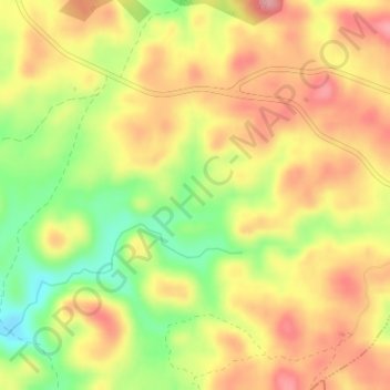 Topografische kaart La Morena, hoogte, reliëf