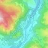 Topografische kaart Amplaing, hoogte, reliëf