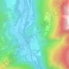 Topografische kaart La Montaz, hoogte, reliëf