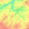 Topografische kaart La Ploterie, hoogte, reliëf