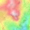 Topografische kaart Cornone di Blumone, hoogte, reliëf
