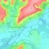 Topografische kaart Les Carreux, hoogte, reliëf