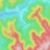 Topografische kaart La Sciotte, hoogte, reliëf