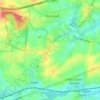 Topografische kaart Foucaumont, hoogte, reliëf