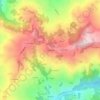 Topografische kaart Ca' del Re, hoogte, reliëf