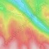 Topografische kaart Le Haut Rain, hoogte, reliëf