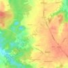 Topografische kaart Azurveira, hoogte, reliëf