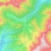Topografische kaart Super Lioran, hoogte, reliëf