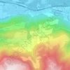Topografische kaart Le Bourgeal, hoogte, reliëf