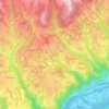 Topografische kaart Le Gauthier, hoogte, reliëf