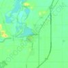 Topografische kaart Nagambie, hoogte, reliëf