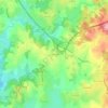 Topografische kaart Les Chevailles, hoogte, reliëf